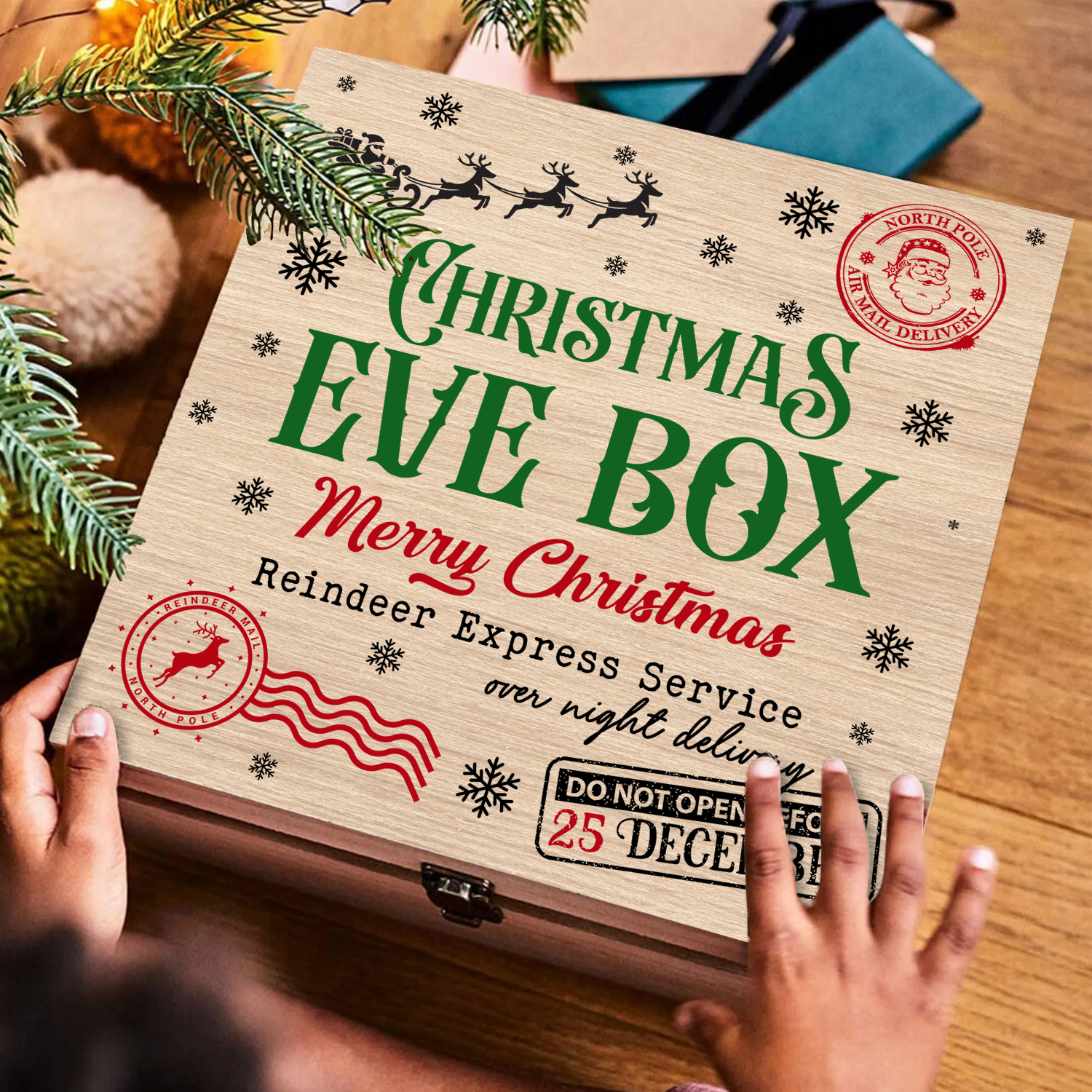 Personalisierte Weihnachtsbox, traditionelle Geschenke für Kinder