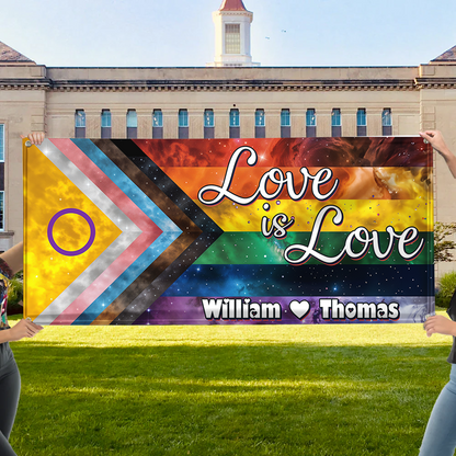 LGBTQIA+ Space Galaxy Pride Flagge - LGBTQ+ Banner - Einzigartiges Abschlussgeschenk - Türbanner