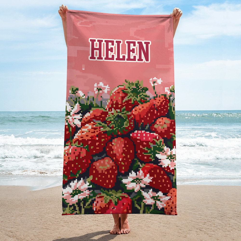 Embroidery Pattern New Trends Beach Towel - Custom Beach Towel With Name - Beach Summer Towel