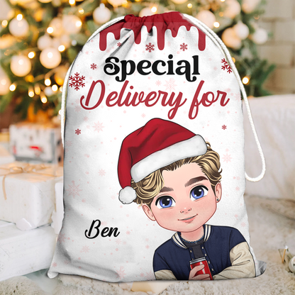 Custom Name Christmas Santa Sack - Personalized Christmas Gift Bag for Kids and Adults - Customized Santa Bag Christmas