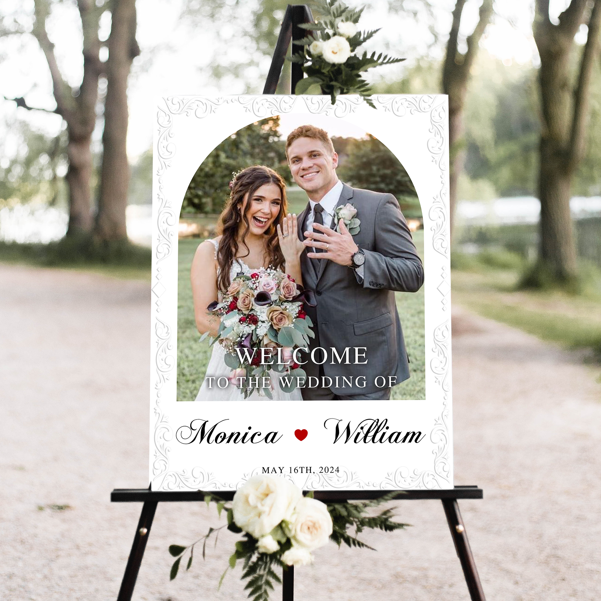 Wedding Welcome Sign - Welcome To The Wedding Sign - Personalized Wedding Sign - Wedding Decor