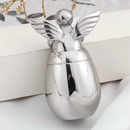 Mini Angel Keepsake Urn for Ashes - Your Wings Were Ready But My Heart Was Not - Memorial Gift