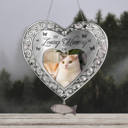 Personalized Cat In Loving Memory Hanging Acrylic Sign - Custom Celebration Of Life Sign For Pet - Hanging Acrylic Sign for Loss of Pet and Remembrance