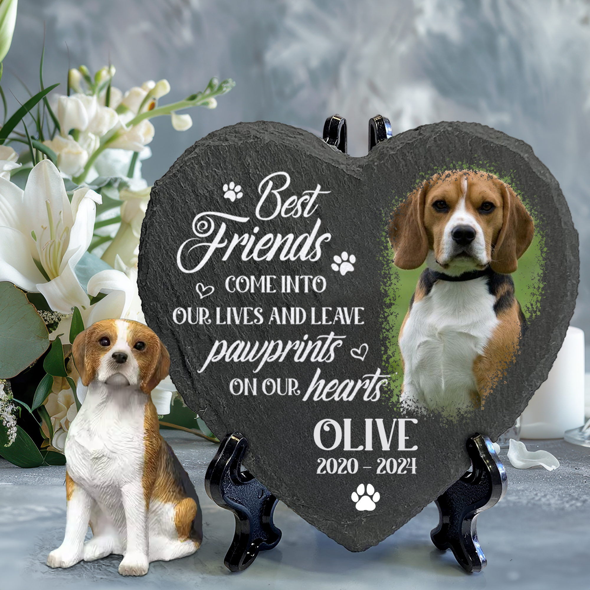 Individuelle 3D-gedruckte lebensechte Harzskulptur von Hund und Katze, Erinnerungsgeschenk für Haustierbesitzer - Love You Forever