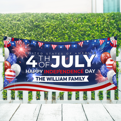 Happy Independence Day - Custom Banner - Personalized Unique Banner