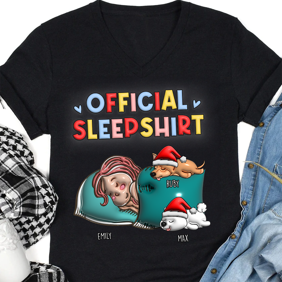 Official Sleepshirt 3D Style Personalized T-Shirt  - Personalized Custom Unisex T-Shirt