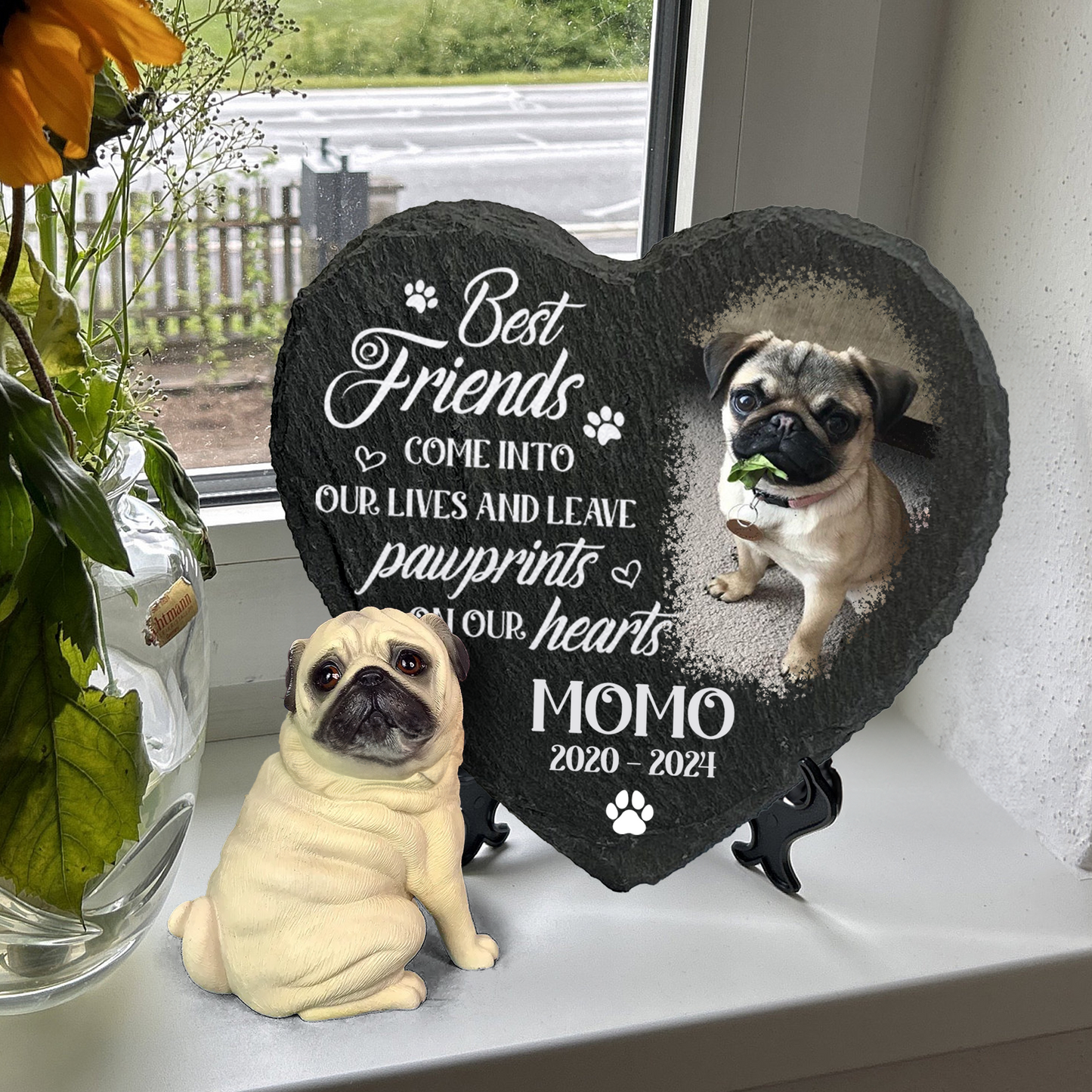 Individuelle 3D-gedruckte lebensechte Harzskulptur von Hund und Katze, Erinnerungsgeschenk für Haustierbesitzer - Love You Forever