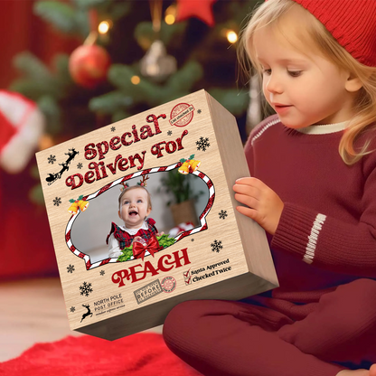 Custom Photo Special Delivery For - Personalized Christmas Eve Box, Traditional Gifts for Children