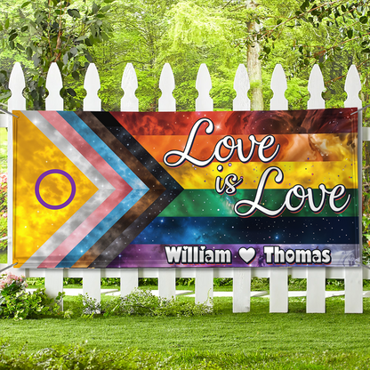 LGBTQIA+ Space Galaxy Pride Flag - LGBTQ+ Banner - Unique Gift - Door Banner