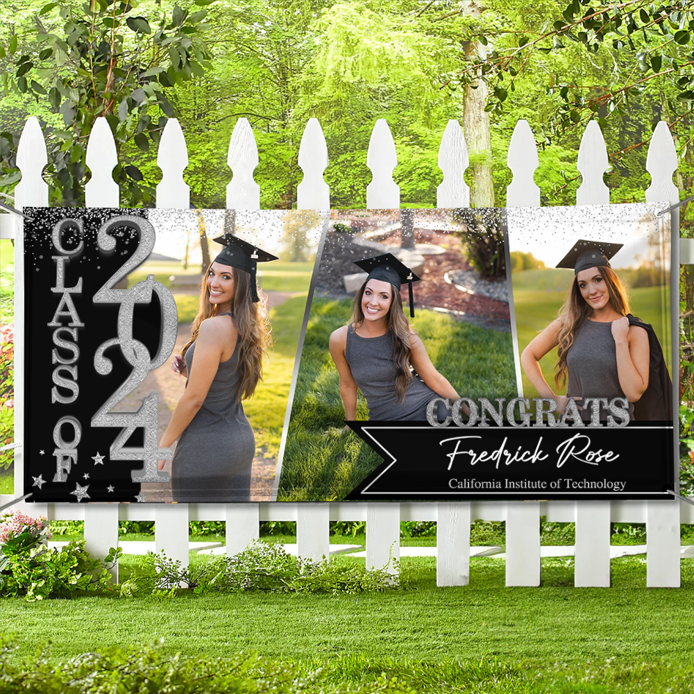 Door Banner and Garage Banner GIitter Styles 2025 Congratulations Class Of 2025 - Graduation Garage Door Decorations, Single Garage, Garage Door Banner Covers - Garage Door Banner Decorations