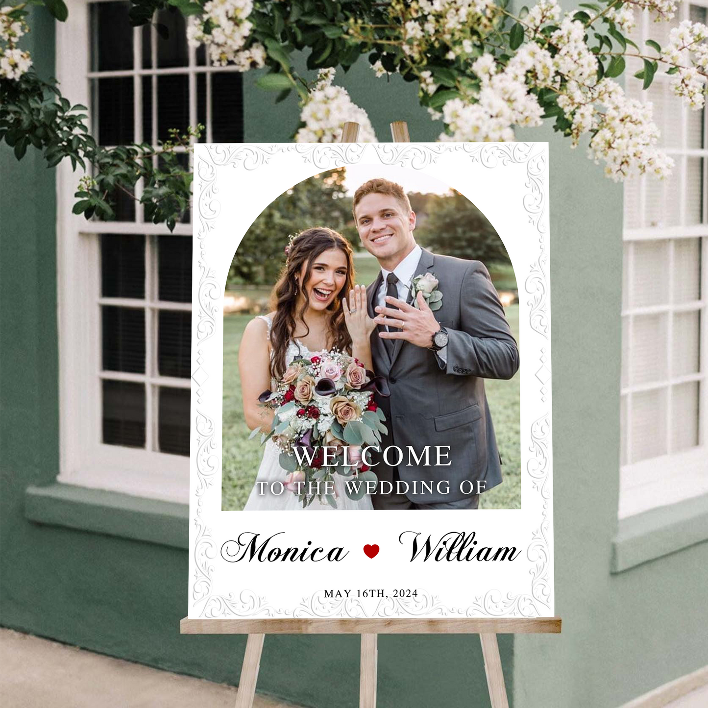 Wedding Welcome Sign - Welcome To The Wedding Sign - Personalized Wedding Sign - Wedding Decor