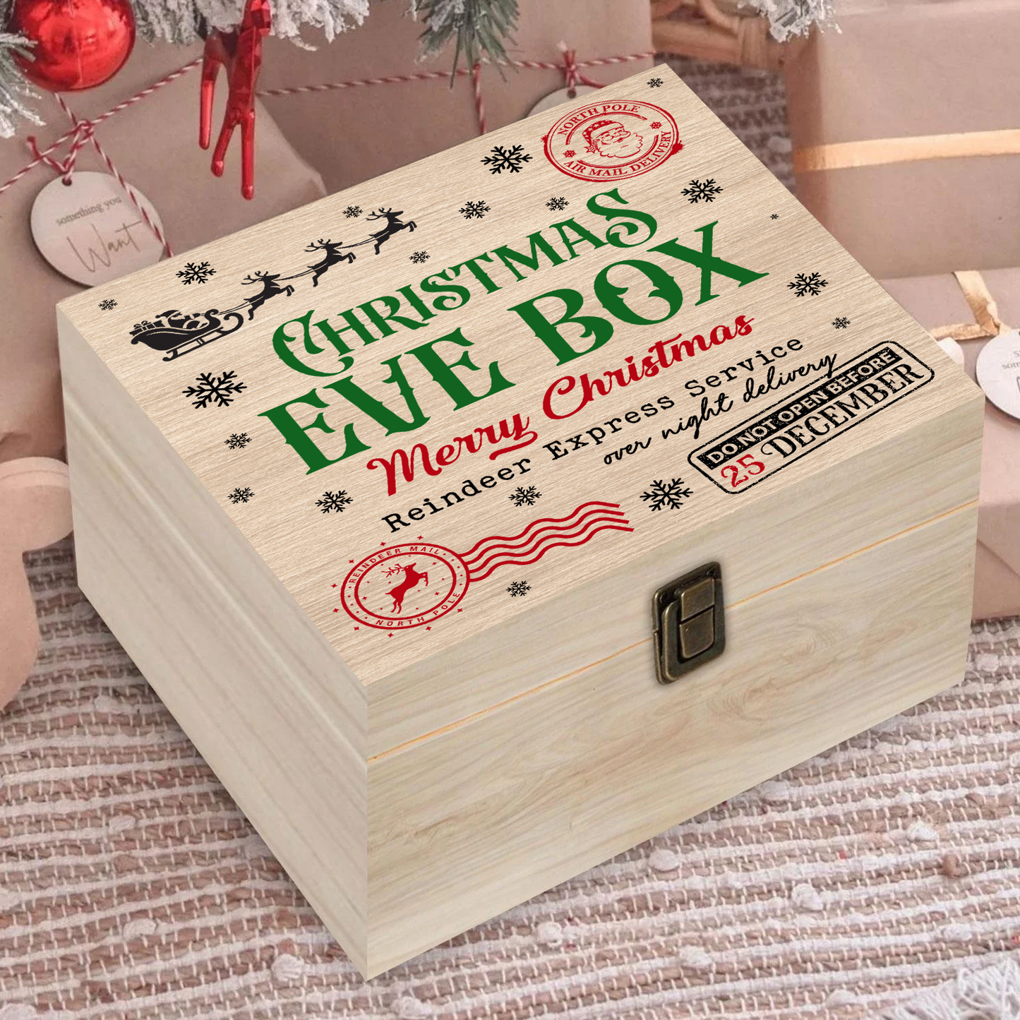 Merry Christmas - Personalized Christmas Eve Box, Traditional Gifts for Children