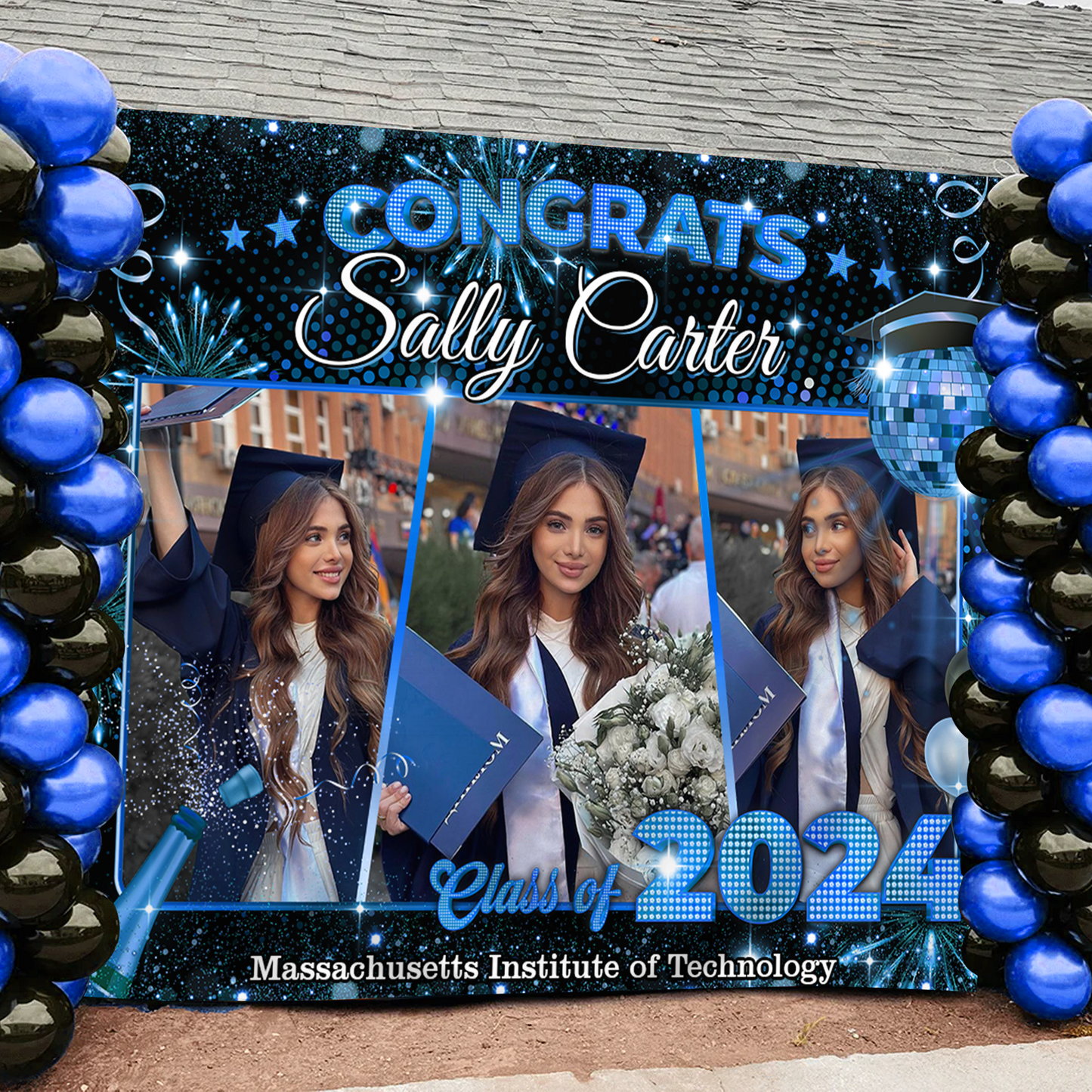 Graduation Backdrop - Class of 2024 Custom Graduation Party Backdrop - Personalized Party Decor