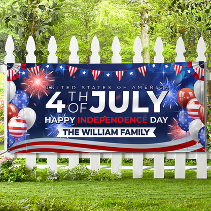 Happy Independence Day - Custom Banner - Personalized Unique Banner