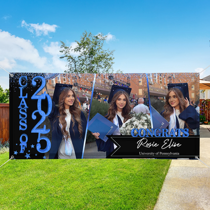 Congratulations Class Of 2025 - Graduation Banner - Unique Graduation Gift - Door Banner