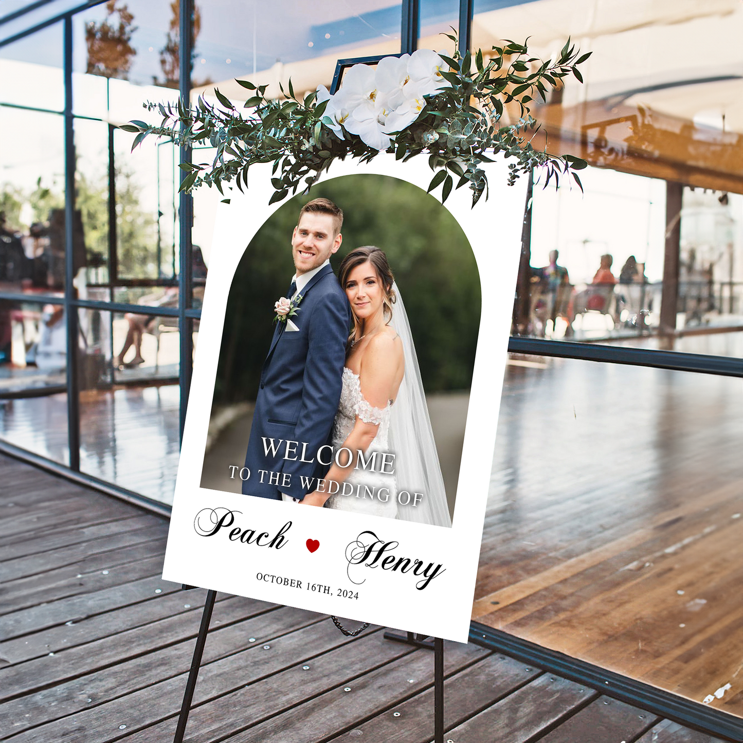 Wedding Welcome Sign - Welcome To The Wedding Sign - Personalized Wedding Sign - Wedding Decor