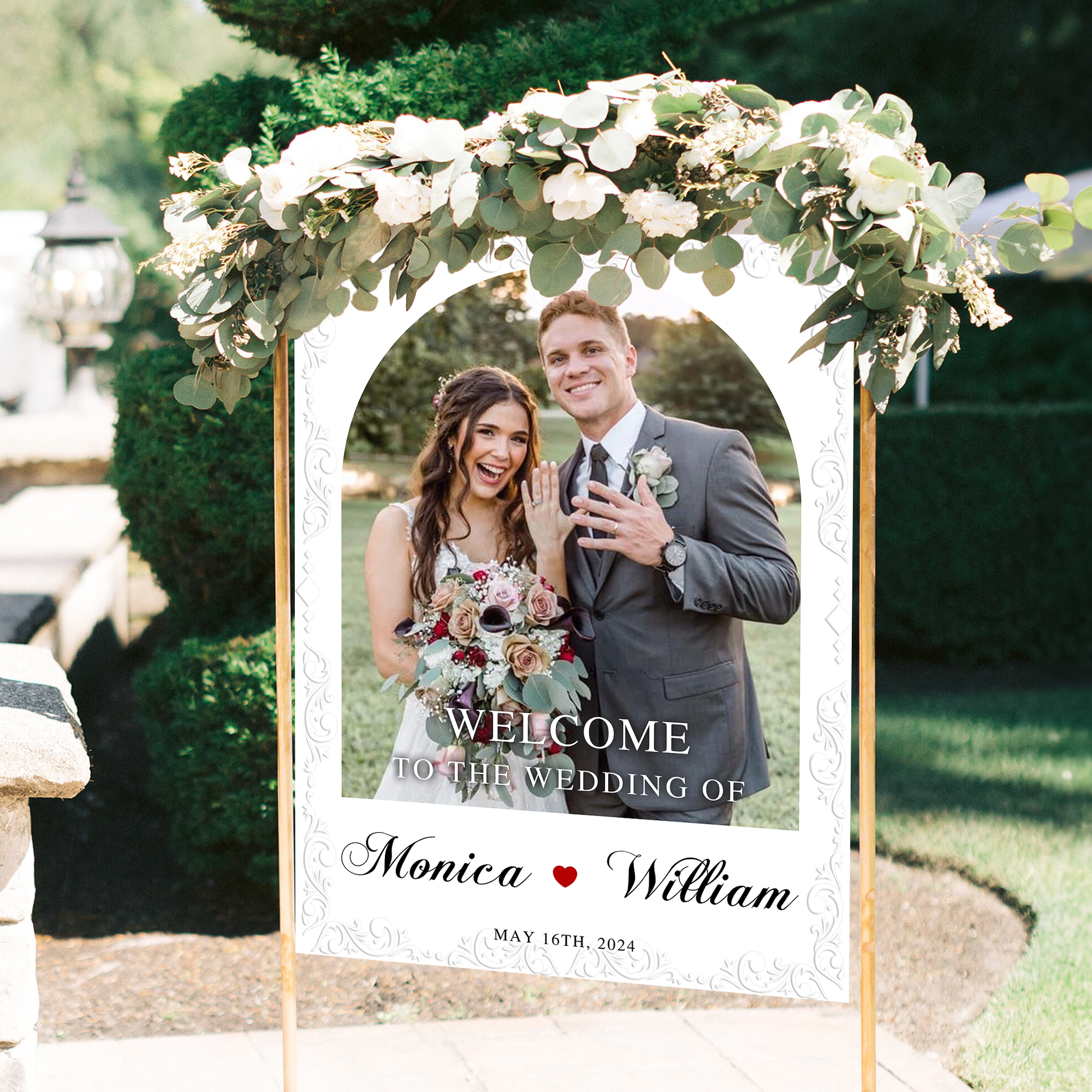 Wedding Welcome Sign - Welcome To The Wedding Sign - Personalized Wedding Sign - Wedding Decor