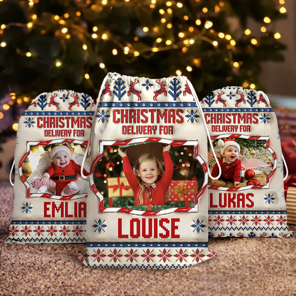 Special Delivery Christmas Gift Bags - Personalized 3D Inflated Christmas Gift Bag