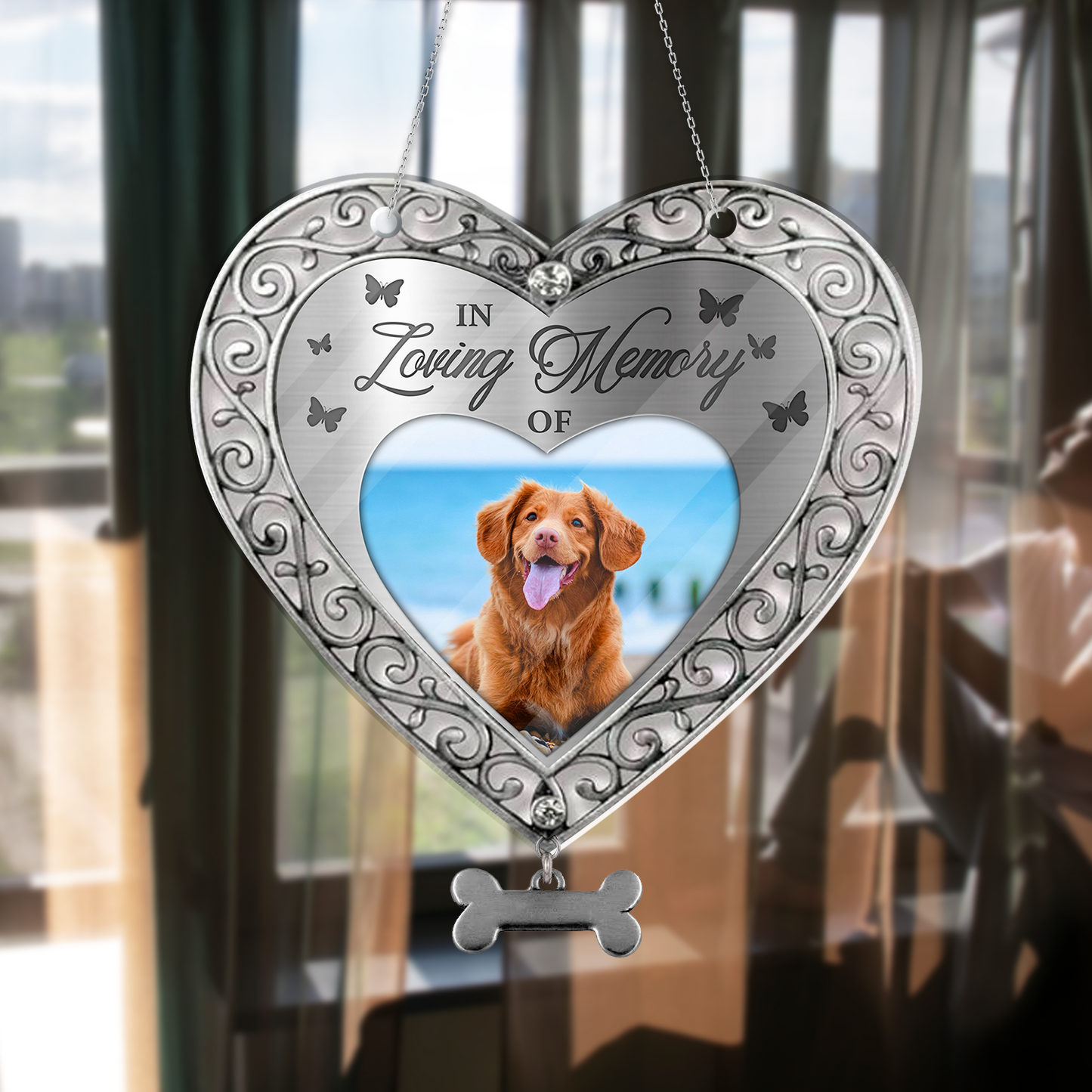 Personalized Cat In Loving Memory Hanging Acrylic Sign - Custom Celebration Of Life Sign For Pet - Hanging Acrylic Sign for Loss of Pet and Remembrance