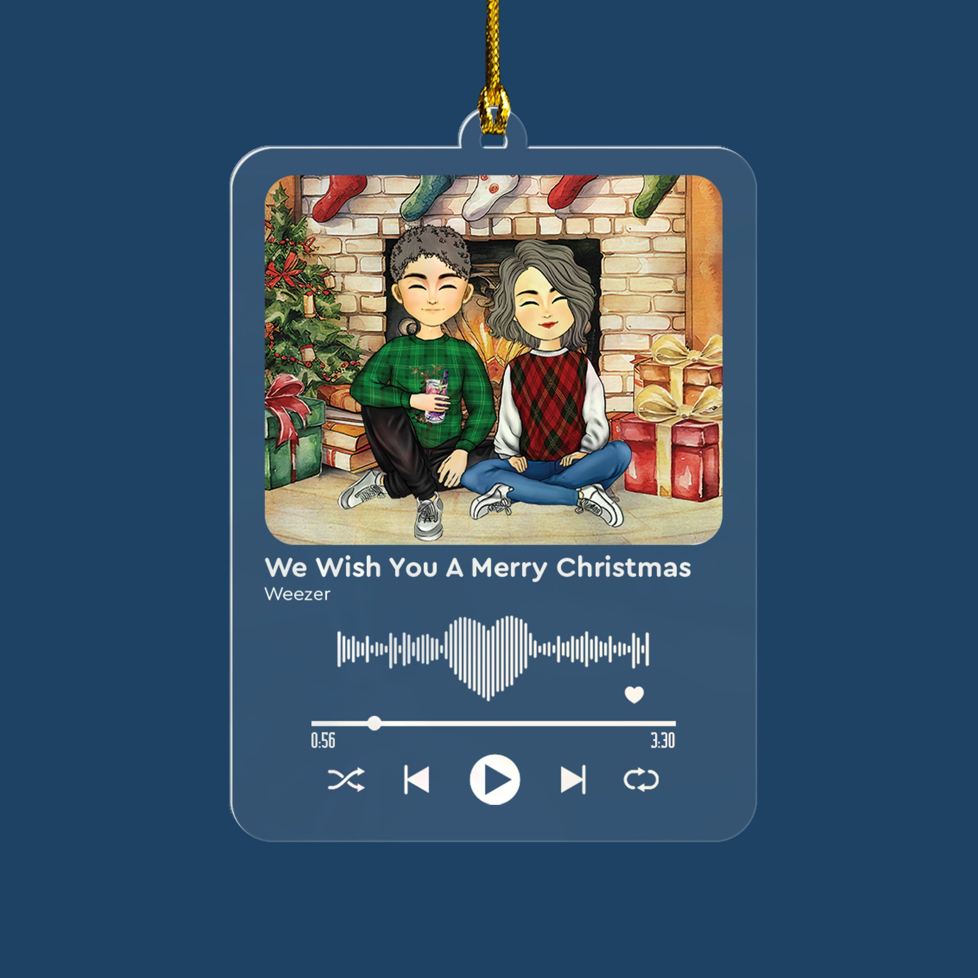 Our Favorite Song Together - Personalized Custom Shape Acrylic Ornament