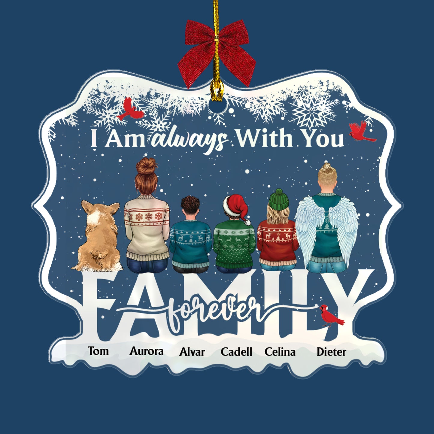 I Am Always With You - Personalized Custom Shape Acrylic Ornament