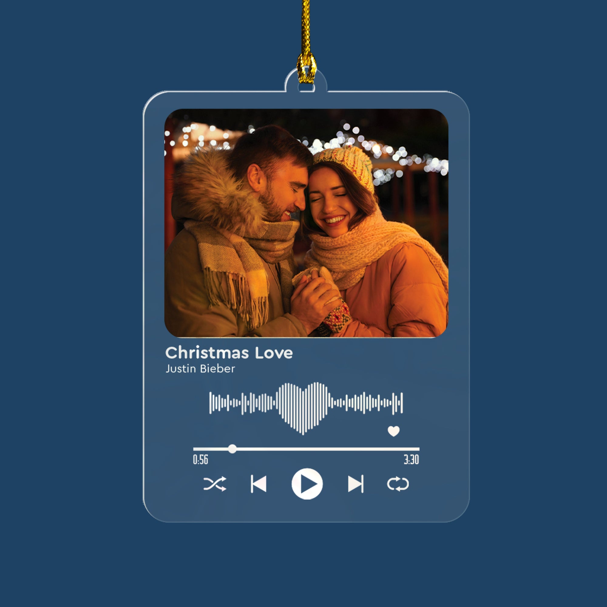 Our Favorite Song Together - Personalized Custom Shape Acrylic Ornament
