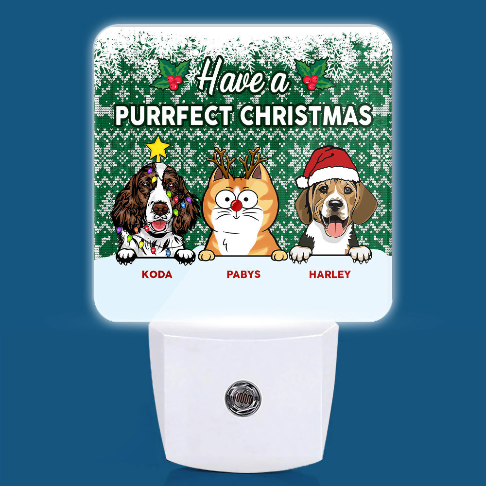 Merry Christmas Dog and Cat Lovers Gift Ideas For Christmas - Custom Led Night Lights