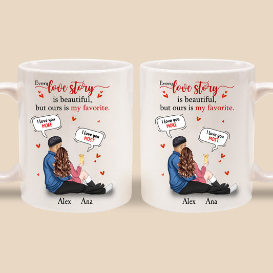 Our Love Story Valentine's Day Mug - Gift for Him - Custom Mugs Gift for Her