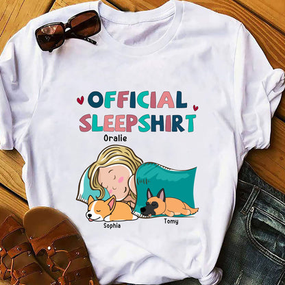 Personalized Official SleepShirt For Dog Lovers - Custom Unisex T-shirt